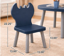Bat Kids Table & 4 Chairs Set – Wooden Toddler Activity Table