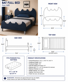 Bat Wings Kids Bed