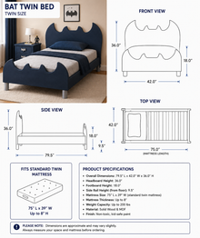 Bat Wings Kids Bed