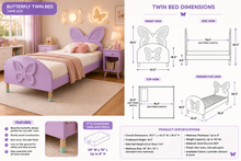 Butterfly Kids Bed